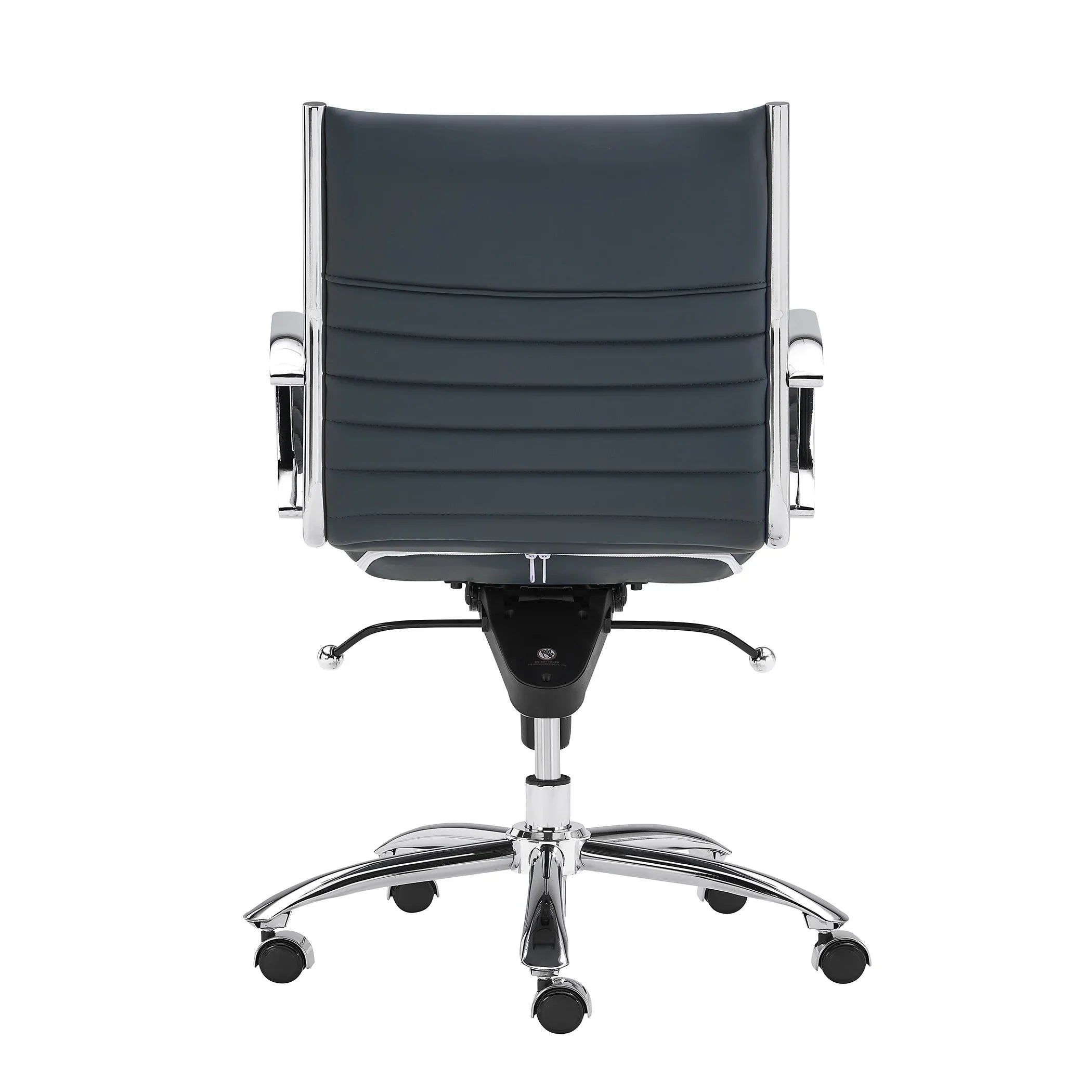 ES506 Low-Back in Blue with Chromed Steel Base