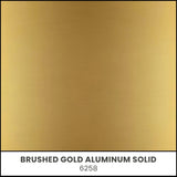 Brushed Gold Aluminum Solid - 6258