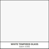 White Tempered Glass - Satin V392