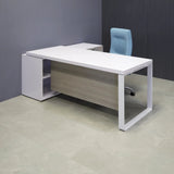 Aspen Executive Desk With Credenza and Laminate Top