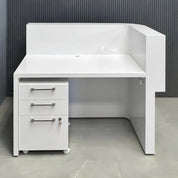 Nola L-Shape Curved Custom Reception Desk