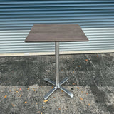 California Square Bar Table in Gray Oak Engineered Surface Top - 30 In. - Stock #42