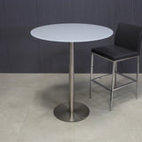 California Round Tempered Glass Bar Table