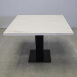 Aurora X2 Square Conference Table in 1.5 inches Solenne Marble Engineered Surface Top - 40 In. - Stock #129