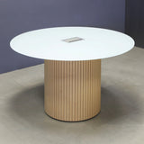 Omaha Round Conference Table With X2 Base