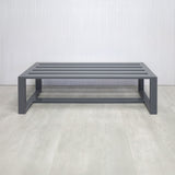 Custom Bench 101 with RAL 7012 Aluminum Frame - 60 In. - Stock #63