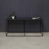 Aspen Console Table in Black Amani Engineered Surface Top - 60 In. - Stock #37