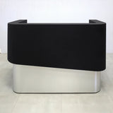 Nola Curved Standing Desk Black Cider Matte Laminate - 60 In. - Stock #322