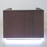 Dallas U Shape Reception Desk with Black Traceless Engineered Surface Top - 60 In. - Stock #269