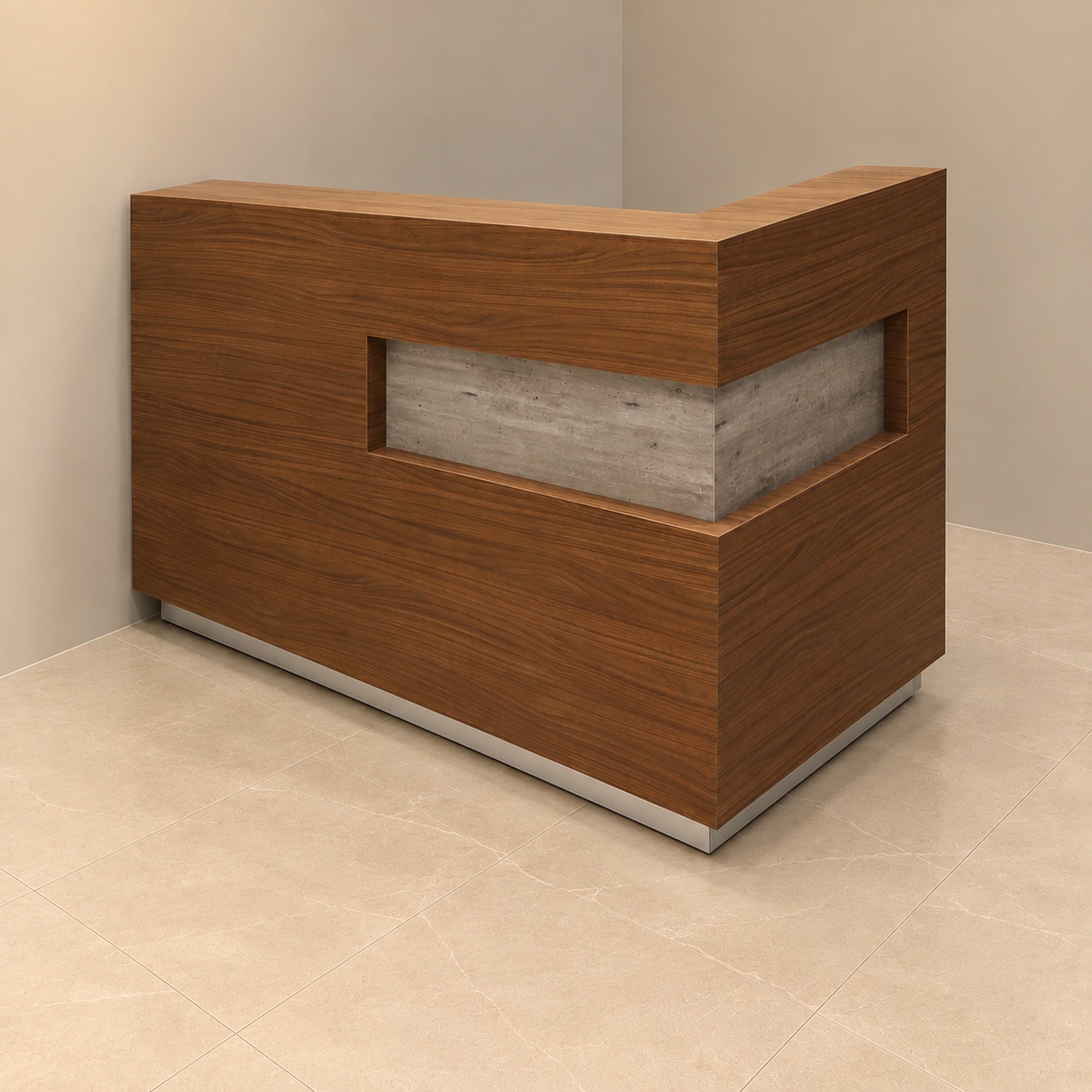 Manhattan L-Shape Custom Reception Desk