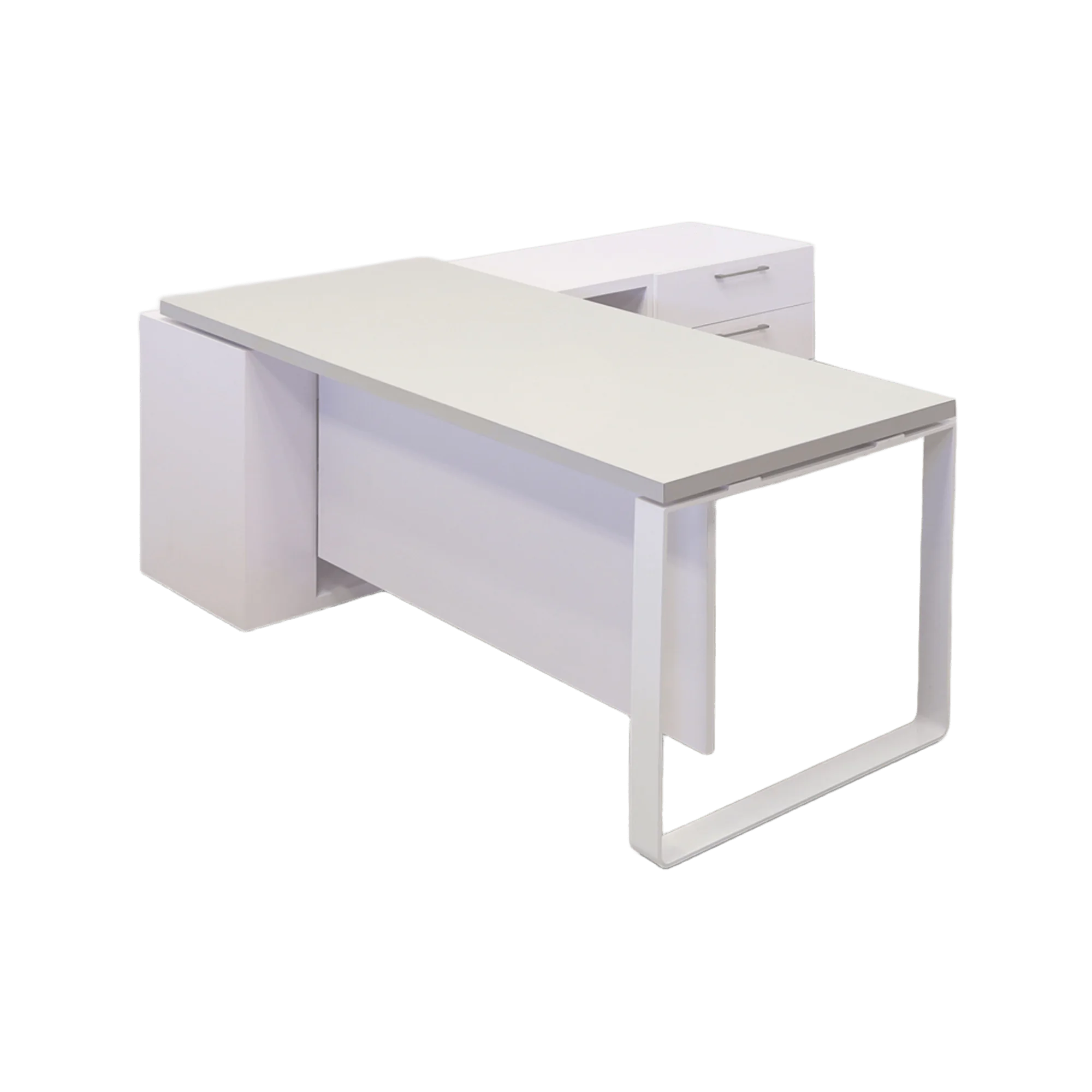 Aspen Executive Desk With Credenza and Laminate Top