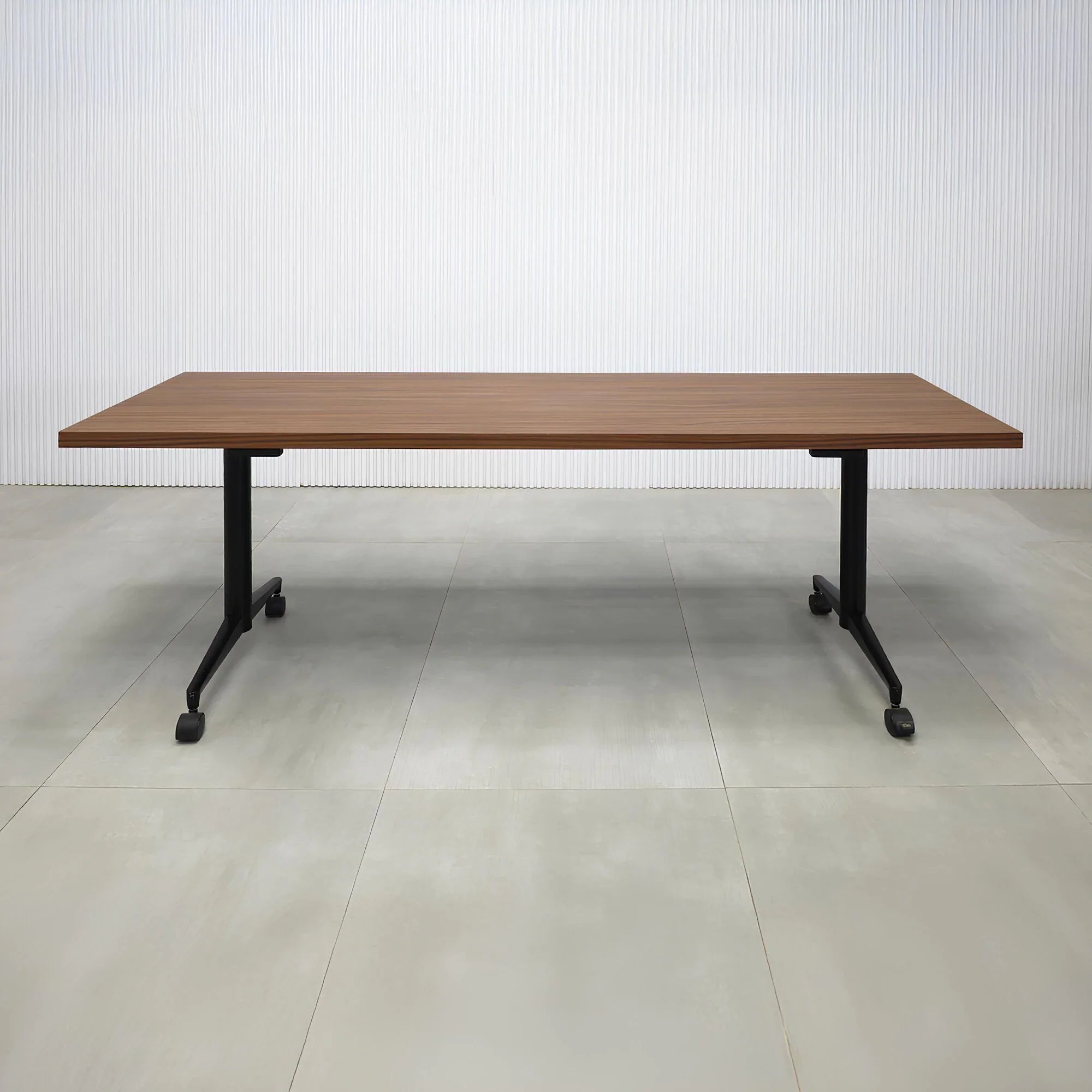 Model Training Table Flip Top with Walnut Heights Laminate Finish