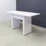 Windsor Bar Table in White Gloss Laminate - 72 In. - Stock #25