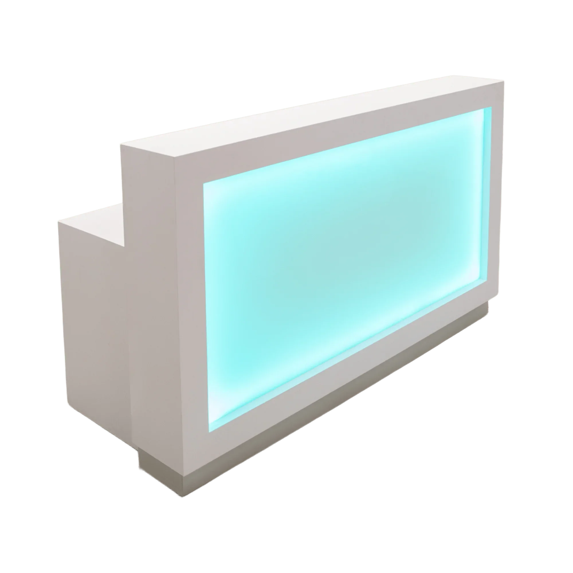 Vegas Custom Reception Desk with Light Box
