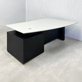 Avenue Straight Executive Desk with Light Gray Traceless Engineered Surface Top  - 68 In. - Stock #65
