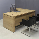 Denver L-Shape Executive Desk With Cabinet and Laminate Top