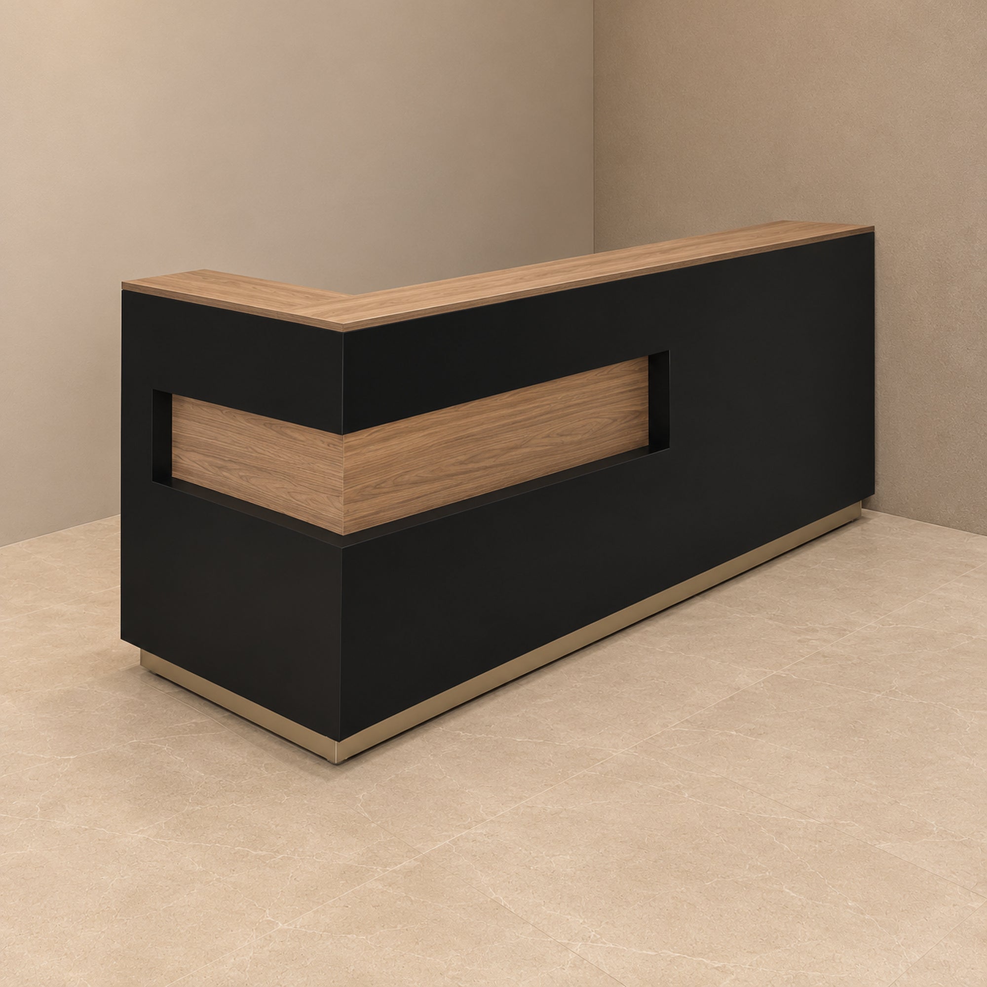 Manhattan L-Shape Custom Reception Desk