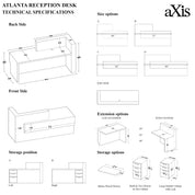 Atlanta ADA Compliant Custom Reception Desk