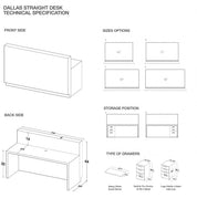 Dallas Straight Custom Reception Desk 