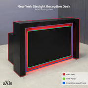 New York Straight Shape Custom Reception Desk