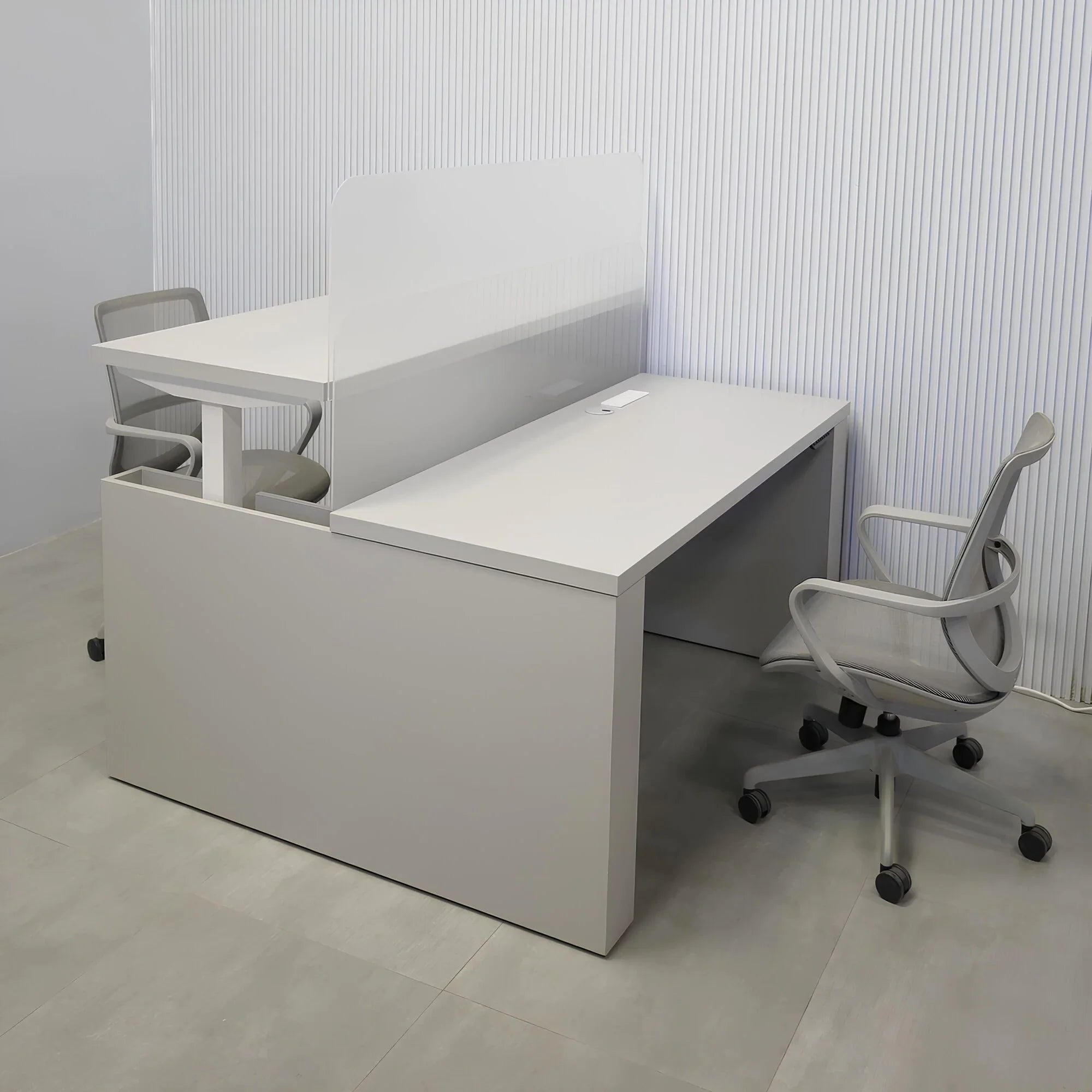4" Frosted  Acrylic partition.