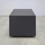 Norfolk Square Side Table in Storm Gray Matte Laminate - 16x16"SQ. - Stock #56